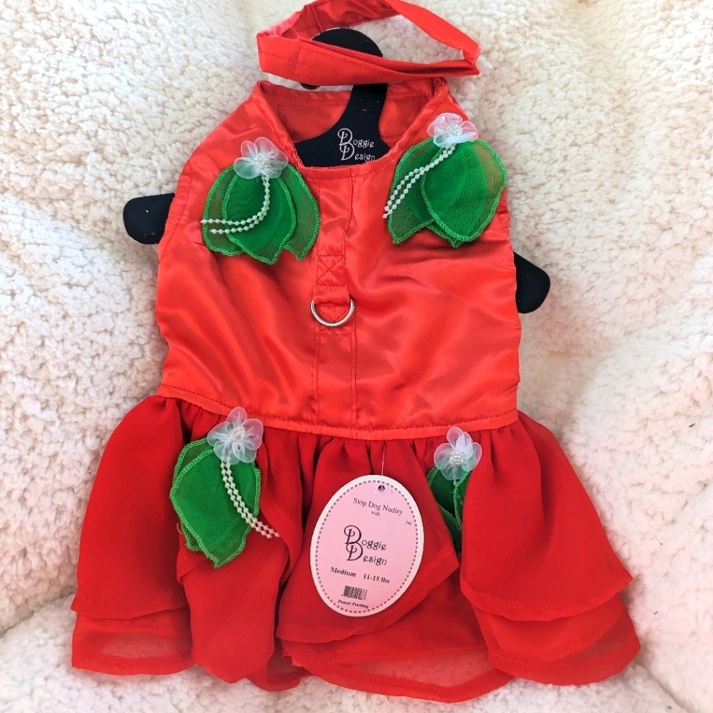 Christmas Fairy Dog Harness Dress Brand NWT Size Small and Medium